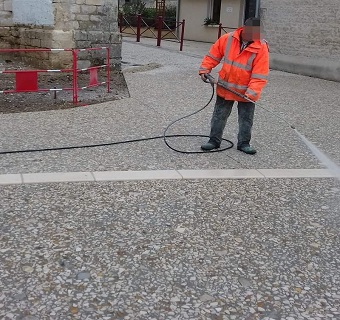 Photo de béton désactivé